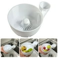 thumbnail image 2 of Fruit Cleaning Basket Cleaner Bowl with Strainer Quick Drain Lightweighted For Home Outdoor Use Plastic, 2 of 15