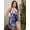 Blue Floral, variant on L-5XL Women Swimdress Plus Size Swimwear Women Tankini 2026 Leopard Print Sexy One Piece Swimsuit Bikini Beachwear Bathing Suit Monokini