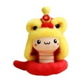 thumbnail image 4 of Colección de juguetes de peluche de serpiente de Año Nuevo chino Estatua de serpiente de peluche para niños 40cm rojo, 4 of 9