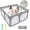 Gray, variant on HioHa 52" x 52" Baby Playpen, Portable Play Yard with Sturdy Steel Frame & Breathable Mesh, Indoor Outdoor Baby Play Area