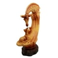 thumbnail image 3 of Ebros 9.5"H Wildlife Safari Giraffe Family Scene Decorative Faux Wood Figurine, 3 of 9