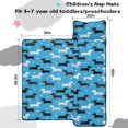 thumbnail image 5 of Dachshund and Polka Dot Blue Pattern Teens Toddler Nap Mat with Pillow, Sleeping Mat Bag for Preschool Daycare 60"x20", 5 of 6
