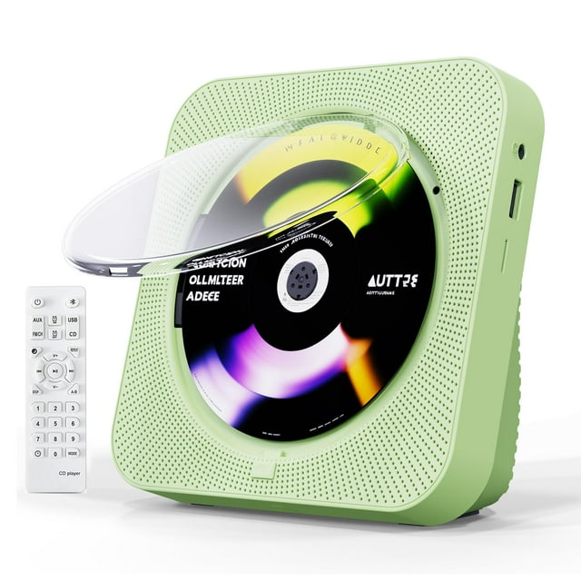 Reproductor de CD portátil Bluetooth 5.1 ZYOKATA Desktop Verde