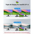 thumbnail image 3 of Estación de acoplamiento USB-C Selore con triple pantalla 4K y PD de 100 W, 3 of 7