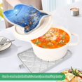 thumbnail image 4 of 2 Pack Pot Holders for Kitchen Heat Resistant Hot Pads Sets for Cooking Baking Beautiful Christmas Night Scene, 4 of 7