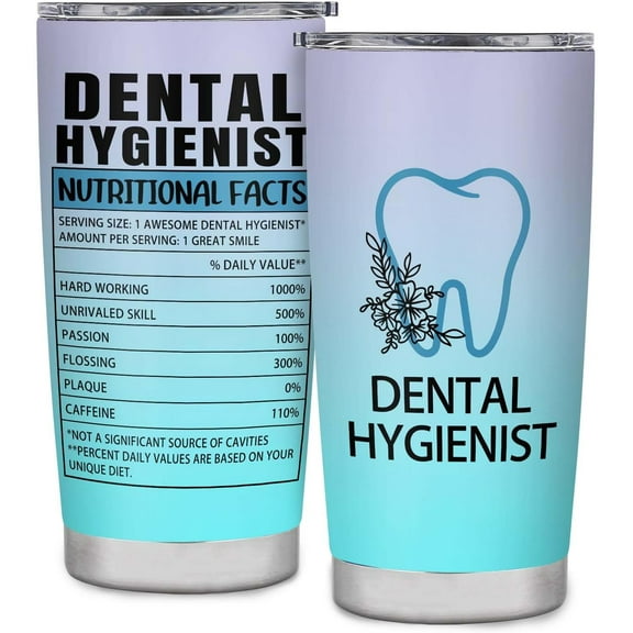 Dental Hygienist Gift Tumbler 20oz, Dental Hygienist Gifts for Women, Dental Hygienist Graduation Gift, Dental Hygienist Appreciation Gifts, Dental Hygiene Gifts