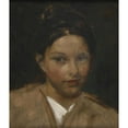 thumbnail image 2 of Albert Ritzberger 15x17 Gold Ornate Wood Frame and Double Matted Museum Art Print Titled - Girls' Portrait, 2 of 4