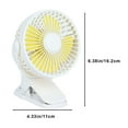 thumbnail image 3 of TOPRenddon Portable Clip on Fan，Small Powerful USB Desk Fan, Quiet Rechargeable Mini Table Fan, 360° Rotate Personal Cooling Fan for Home Office Stroller Camping, 3 of 8