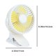 thumbnail image 3 of Fiudx Liquidación De Ahorros De Verano Ventilador Con Clip De Escritorio, Modelo Recargable De 4 Pulgadas, Silencioso, Viento Fuerte, Cochecito Pequeño Plegable, Ventilador Pequeño Para Estudiantes A, 3 of 7