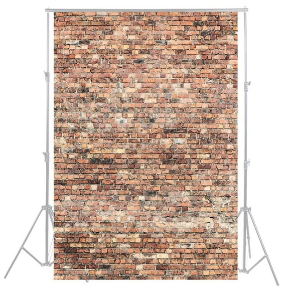 EREHome Polyester Fabric Photography Backdrops Newborn Photo Studio Props Backdrop Brown Brick Wall Backdrop Photo Backgrounds 5x7ft