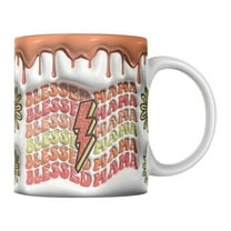 PATLOLLAV Mother's Day Gift Ceramic Coffee Mug Tea Cup Flower