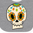thumbnail image 4 of Inktastic Smiling Sugar Skull for Day of the Dead Boys or Girls Baby Bib, 4 of 4