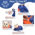 thumbnail image 7 of DEKEones Breathable Mesh Anti Scratch Adjustable Cat Grooming Bag for Nail Trimming & Bathing, 7 of 7
