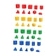 thumbnail image 1 of Juego de 40 piezas de formas geométricas 3D como juguete de aprendizaje, material didáctico educativo para clases de matemáticas en preescolar y prima, 1 of 9