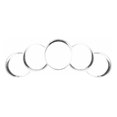 thumbnail image 1 of Para porsche Cayenne 958 2011-2018, cubiertas de anillo cromadas plateadas para salpicadero de coche, embellecedor de decoración Interior, 1 of 3