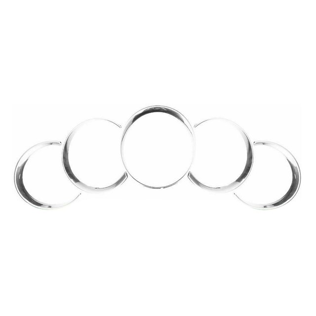 Para porsche Cayenne 958 2011-2018, cubiertas de anillo cromadas plateadas para salpicadero de coche, embellecedor de decoración Interior