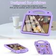 thumbnail image 3 of Kids Case Compatible with Lenovo Tab M10 TB-X505F/TB-X605F (10.1 inch),Cute Kids Kawaii Cover 3D Cartoon Handle & Stand Soft Silicone Shockproof Case,Lightpurple, 3 of 8