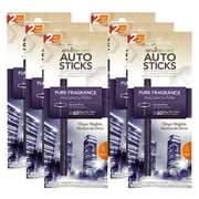 Enviroscents Auto Sticks Natural Car Air Fresheners, 6-Packs with 12 Sticks (Onyx Nights)