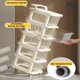 thumbnail image 4 of Gabinete de almacenamiento estilo cajonera, estante de almacenamiento de viento y aceite de leche multicapa, gabinetes de cajones transparentes para niños, carrito de alta capacidad, 4 of 4