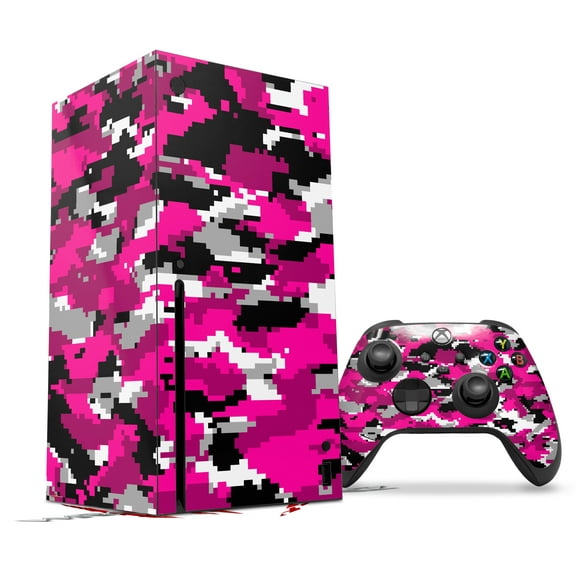 WraptorSkinz Skin Wrap compatible with the 2020 XBOX Series X Console and Controller WraptorCamo Digital Camo Hot Pink (XBOX NOT INCLUDED)