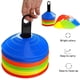 thumbnail image 5 of Conos marcadores, 50 piezas de conos para entrenamiento de conos en fútbol, hockey, balonmano o ayuda para el entrenamiento de coordinación, viene con soporte, bolsa de malla, total 5, 5 of 8