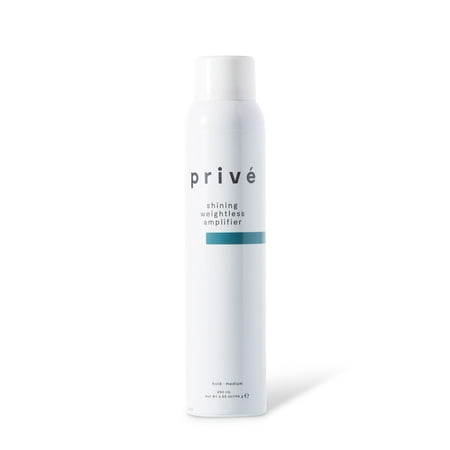 Privé Shining Weightless Amplifier - NEW 2019 FORMULA - Zero Gravity (6.85 oz/200 mL) For fine to medium hair. Ideal for volume and (Best Portable Headphone Amplifier 2019)