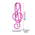 thumbnail image 4 of 11-Piece Multicolored Metal Paper Clips - Creative Cartoon-Shaped Office Supplies, Fun Musical Note Design, PET-Coated Durable Clips for Books, Notes & Snacks (3.7x1.5cm), 4 of 5