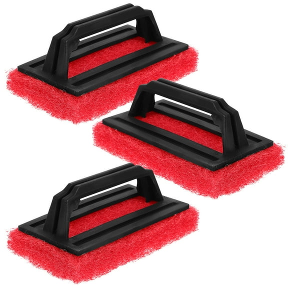 Hemobllo 3Pcs Screen Printing Scrub Pad with Wear Resistant PP Sponge for Durable Ink Removal in Red