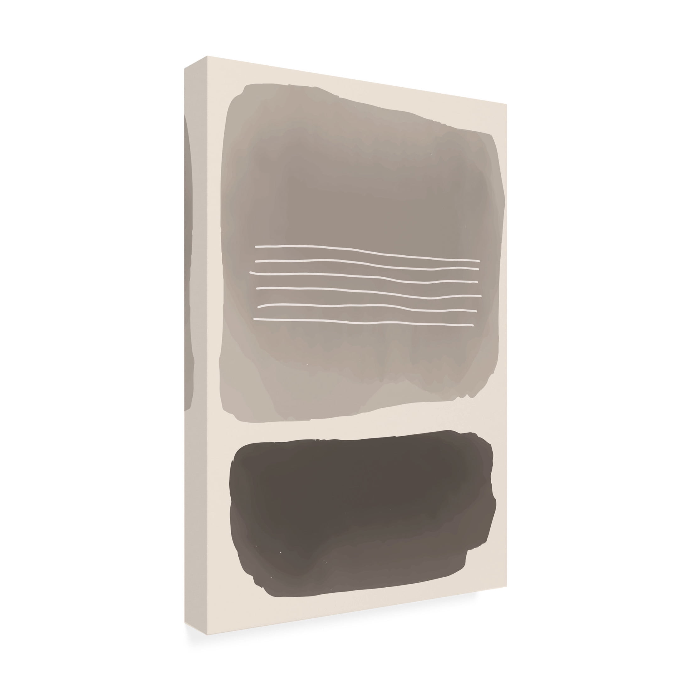 Trademark Fine Art jay stanley Watercolor Shapes Series 1 Canvas Wall Art