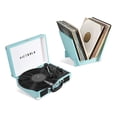 thumbnail image 1 of Tocadiscos Portátil Victrola Turquesa con Bluetooth y Soporte a Juego, 1 of 7