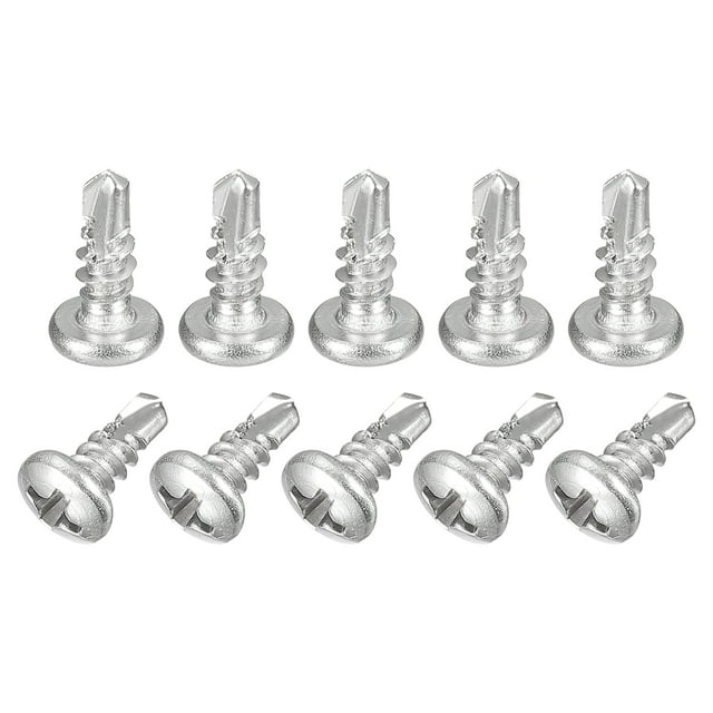 Uxcell 6 x 3/8 Pouces Vis Auto-Perçantes, Lot de 50 Vis Phillips pour Tête de Poêle