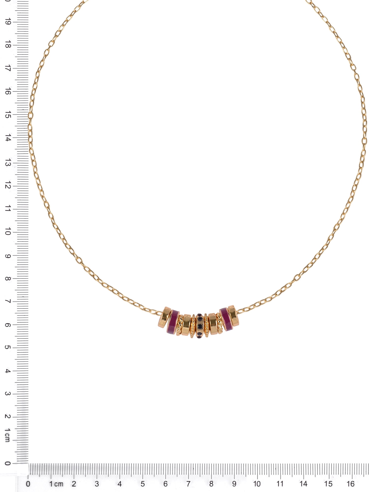 Time and Tru Goldtone Chain with Amethyst Birthstone "February" Necklace