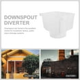 thumbnail image 6 of HEMOTON  Gutter Water Outdoor Drain Downspout Drainage Connector White, 6 of 8