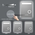 thumbnail image 5 of LED Lighted Smart Bathroom Mirror / Clock / Temperature / Magnifying - 20x28 / 32x24 / 40x24, 5 of 5