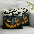 thumbnail image 3 of PHYHOO Happy Halloween Pillow Covers Pumpkin Black Truck Throw Pillow Cases for Halloween Party Decor Pillow Covers for Couch Sofa (HP-) White, 3 of 5
