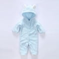 thumbnail image 5 of Simplmasygenix Baby Romper Clearance Winter Snowsuit Toddler Baby Boys Girls Color Plush Cute Bear Ears Winter Keep Warm Jumpsuit Romper, 5 of 9