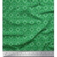 thumbnail image 1 of Soimoi Green Heavy Canvas Fabric Diamond Geometric Print Fabric by Yard 58 Inch Wide, 1 of 3
