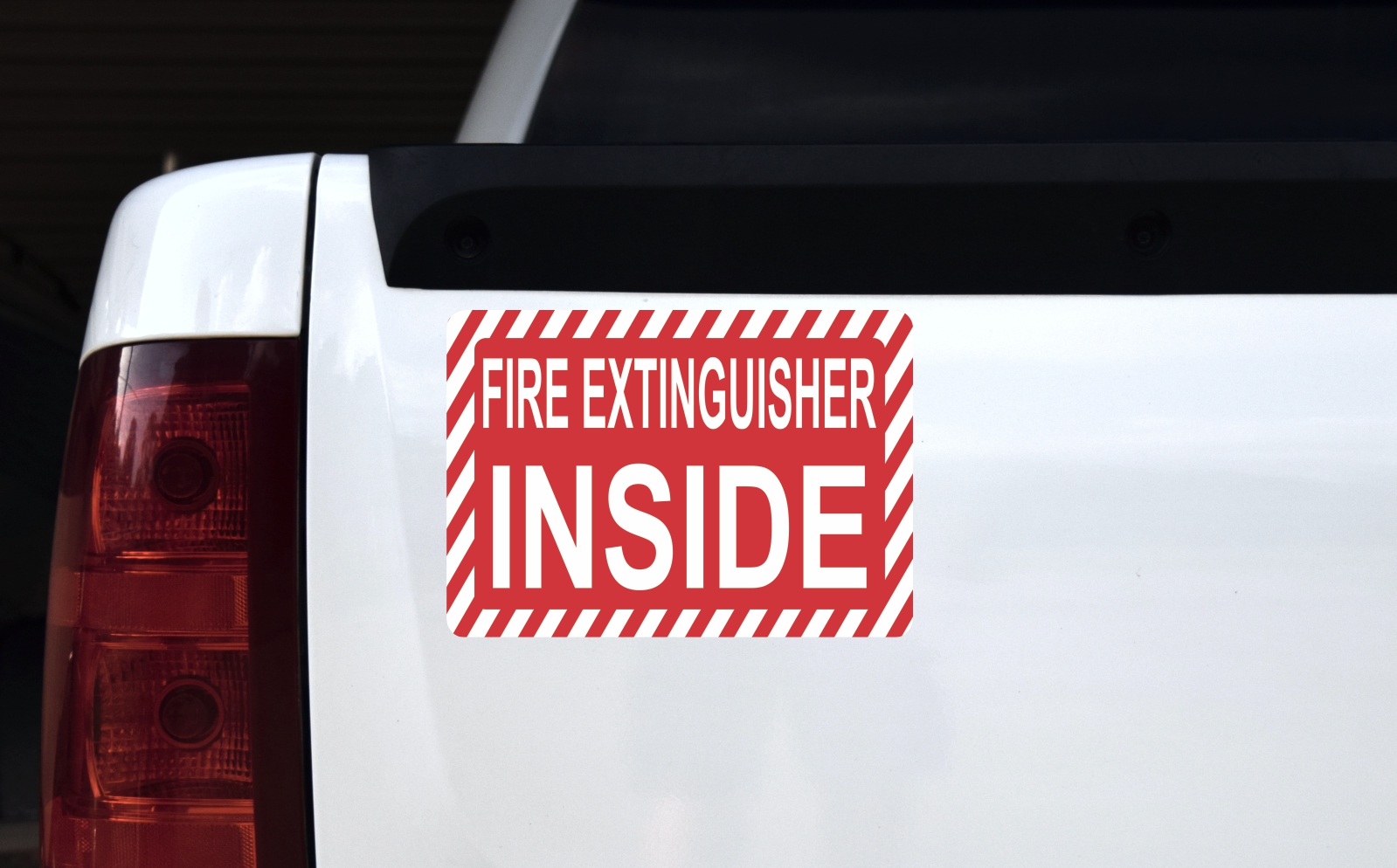 Notice Dash Cam Vinyl Stickers – 2.5x1 Inch, Car Truck Bumper Decals, 4 Pack