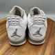 thumbnail image 5 of Ni - ke Ni - ke Air Jordan 4 Retro Mid Shoes Mens 7 White Oreo Basketball Comfort Sneakers, 5 of 5