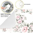 thumbnail image 2 of Floral Pink Roses Bouquets Dish Drying Mat for Kitchen Counter Absorbent Microfiber Drying Pad, Medium 16x18 in, 2 of 7