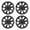 Black Lacquer, variant on 4Pcs/set Wheel Rims Cover Hubcaps ,13 Inch Universal Snap On Car Truck SUV Wheel Covers PP Material (13-Inch, Lacquer)