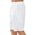 thumbnail image 3 of NORTHYARD Men's 10" Athletic Shorts Mesh Basketball Shorts with Zipper Pockets Gym Lightweight Quick Dry White M, 3 of 9