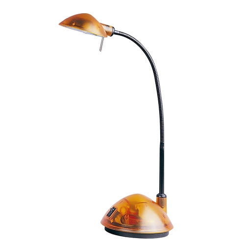 Halogen SeeThrough Desk Lamp, Orange