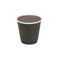 thumbnail image 3 of Restpresso 8 oz Black Paper Coffee Cup - Double Wall - 3 1/2" x 3 1/2" x 3 1/4" - 25 count box, 3 of 10