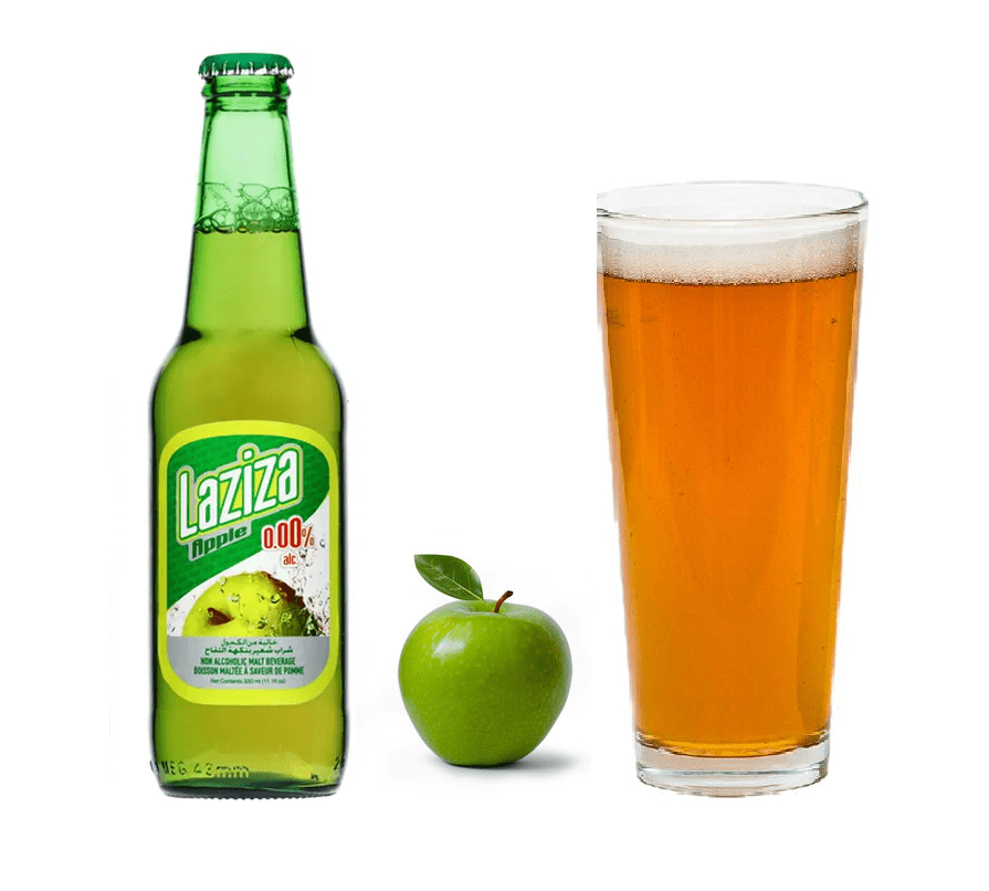 Apple Flavor Malt Beverage, One 6-Pack 8.45 fl. oz. (330ml) Glass Bottles