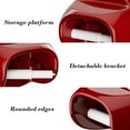 thumbnail image 5 of Bathroom Wall Mounted No-Drill Toilet Paper Holder Waterproof Roll Paper Storage Box Toilet Paper Organizer Space-Saving Bathroom Storage Solution, Red, 1pc, 5 of 6