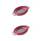 thumbnail image 3 of Escurridor organizador de almacenamiento Toystoory colador plegable de doble capa Rojo Largo 2Conjunto, 3 of 6