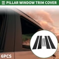 thumbnail image 2 of Unique Bargains 6 Pcs Door Pillar Window Trim for Dodge Charger 2011-2014 Black, 2 of 8