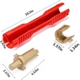 thumbnail image 3 of Llave de lavabo con herramienta de plomería multiusos para baño, cocina, inodoro, grifo rojo e instalador de fregadero con construcción de alta calidad para un fácil acceso, 3 of 5