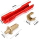 thumbnail image 3 of Llave multifuncional para lavabo, para baño, cocina, fontanería, color rojo, con fácil acceso a las líneas de suministro existentes y construcción de alta calidad, 3 of 5